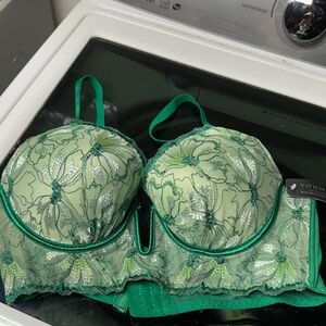 Youmita Emerald Lace Bra